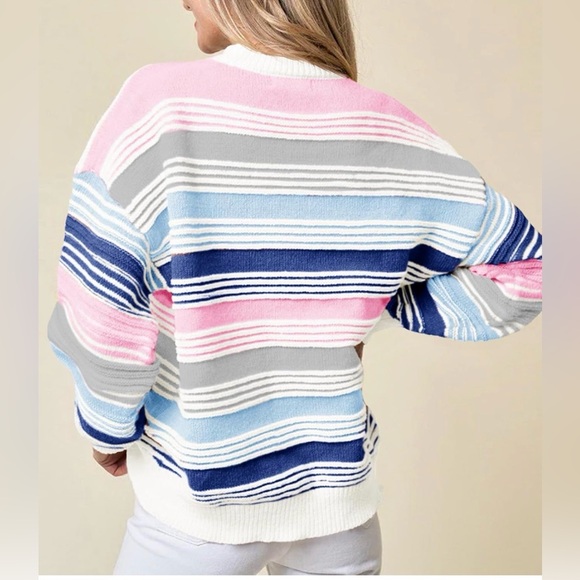 NWT Colorful Striped Sweater-S - Picture 11 of 14